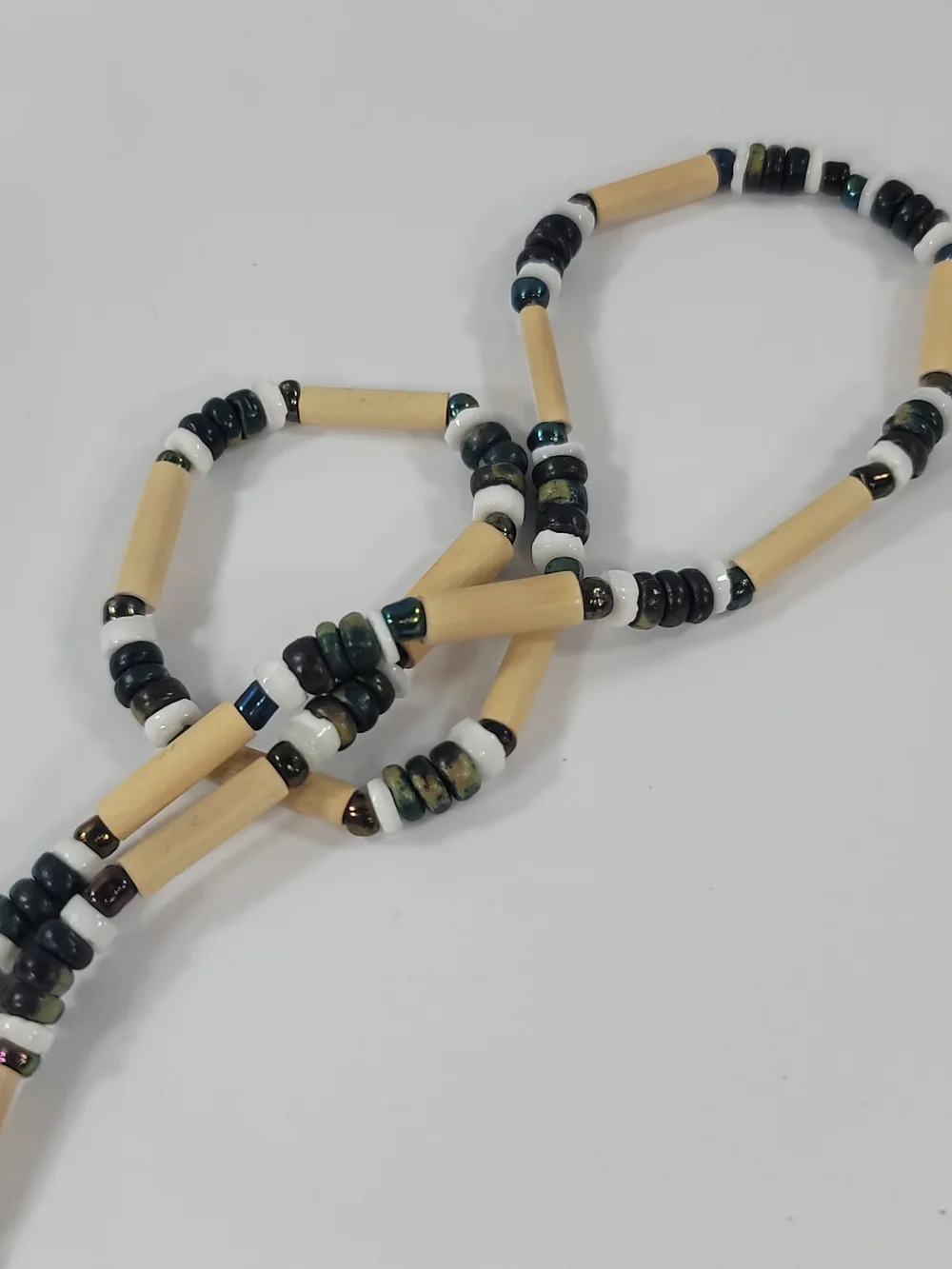 Handmade Tulsi Kanthi Mala Beaded Lanyard